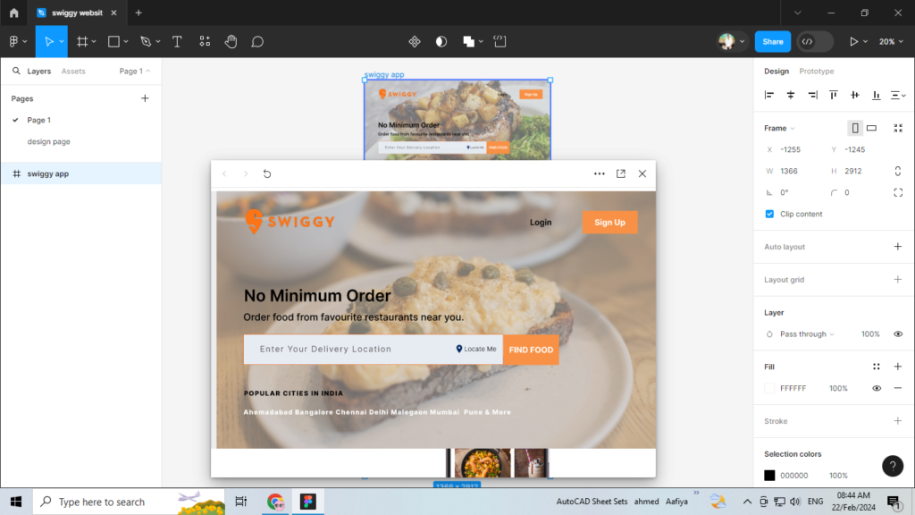 Re Design Swiggy Website